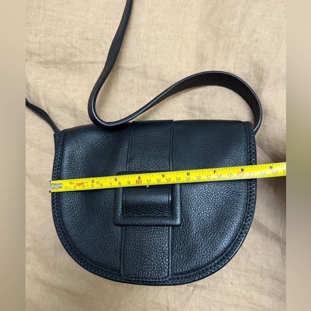 Talbots Black pebbled Leather elegant Crossbody Bag - Picture 7 of 16